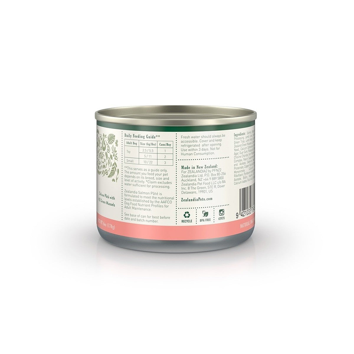 Zealandia Salmon Pate Wet Dog Food