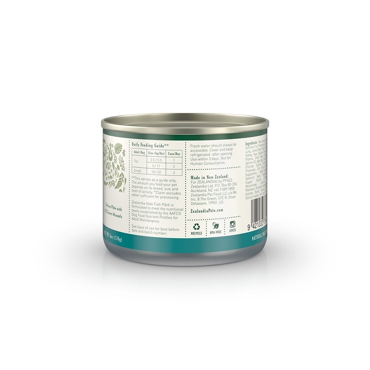 Zealandia Hoki Pate Wet Dog Food