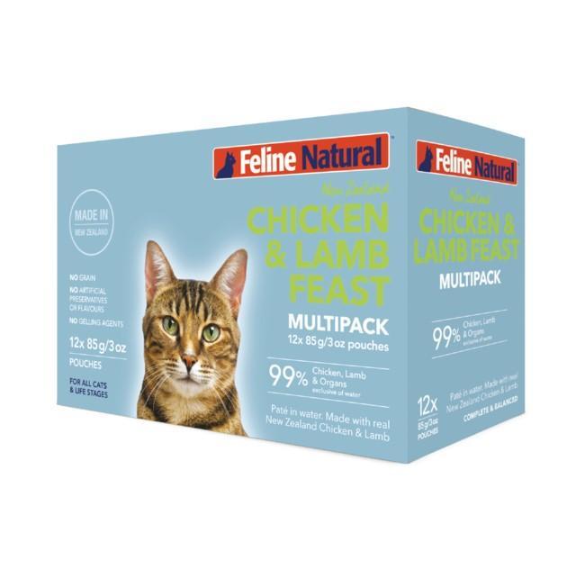 Feline Natural Chicken & Lamb Pouch Wet Cat Food