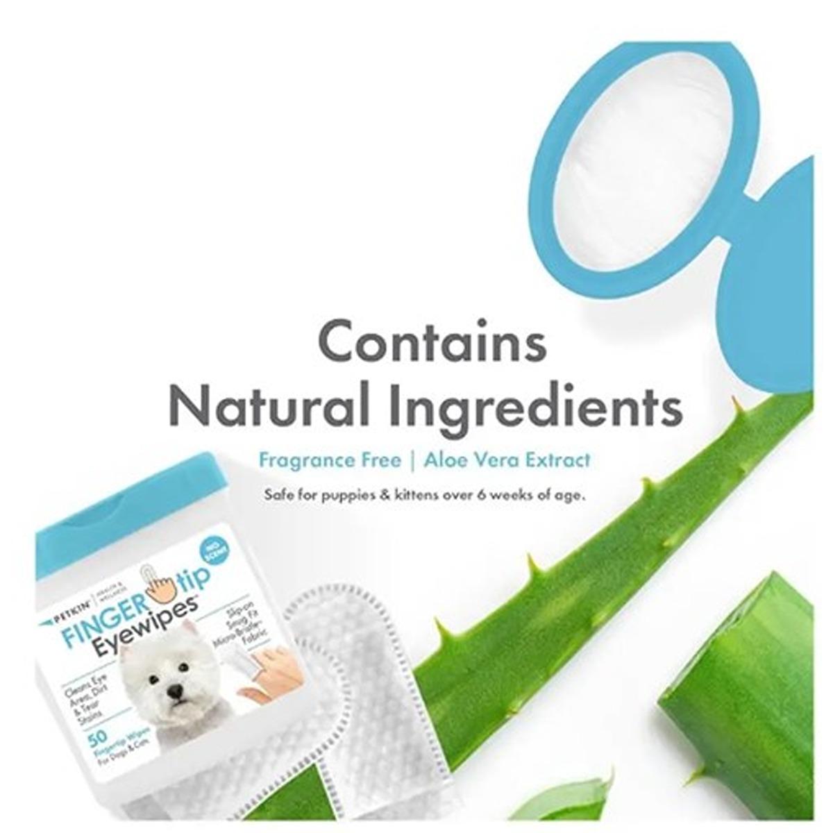 Petkin Fingertip Eye Wipes