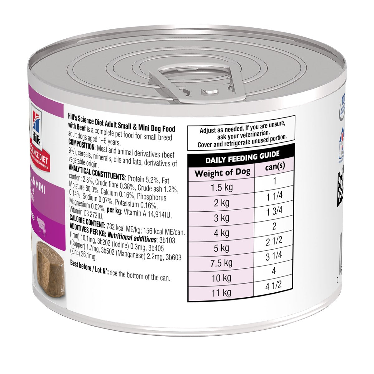 Hill's Science Diet Adult Small & Mini with Beef Canned Wet Dog Food