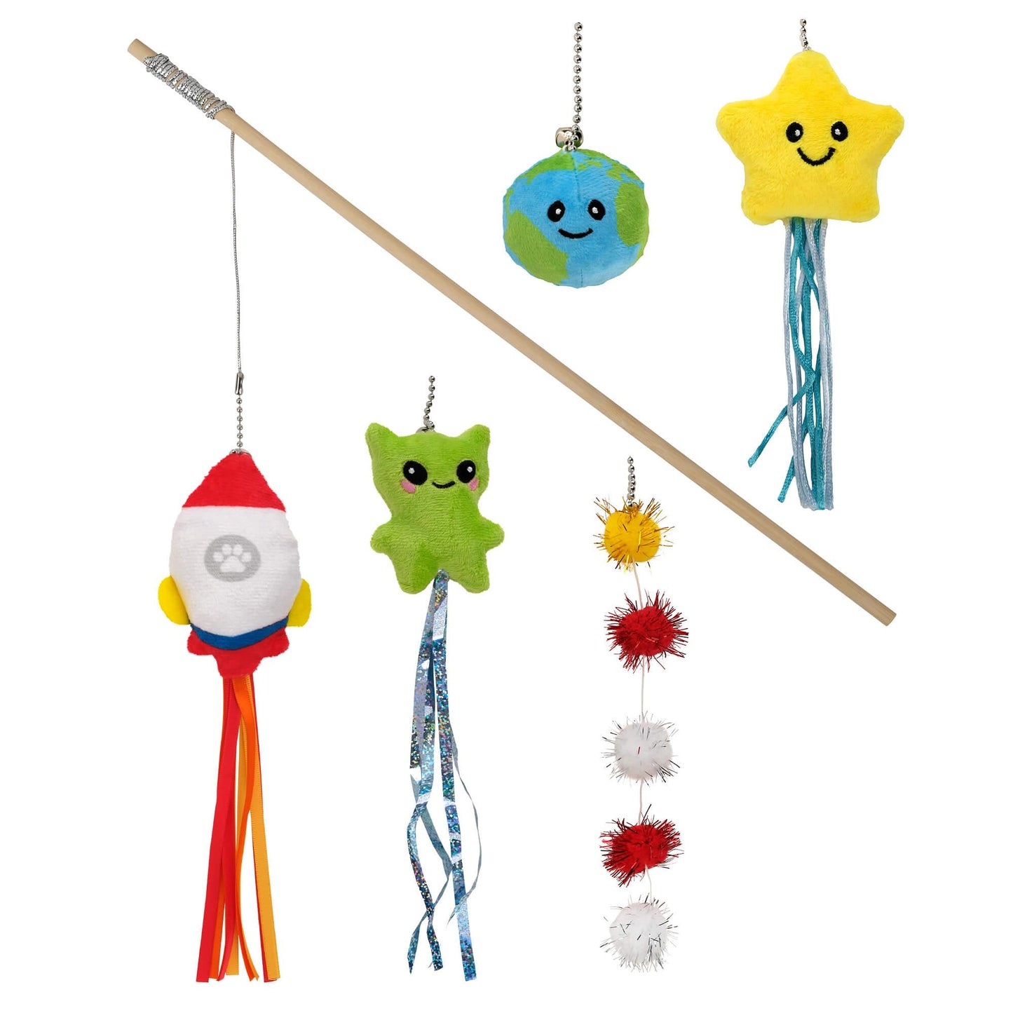 Lexi & Me 5 in 1 Space Cat Teaser Wand