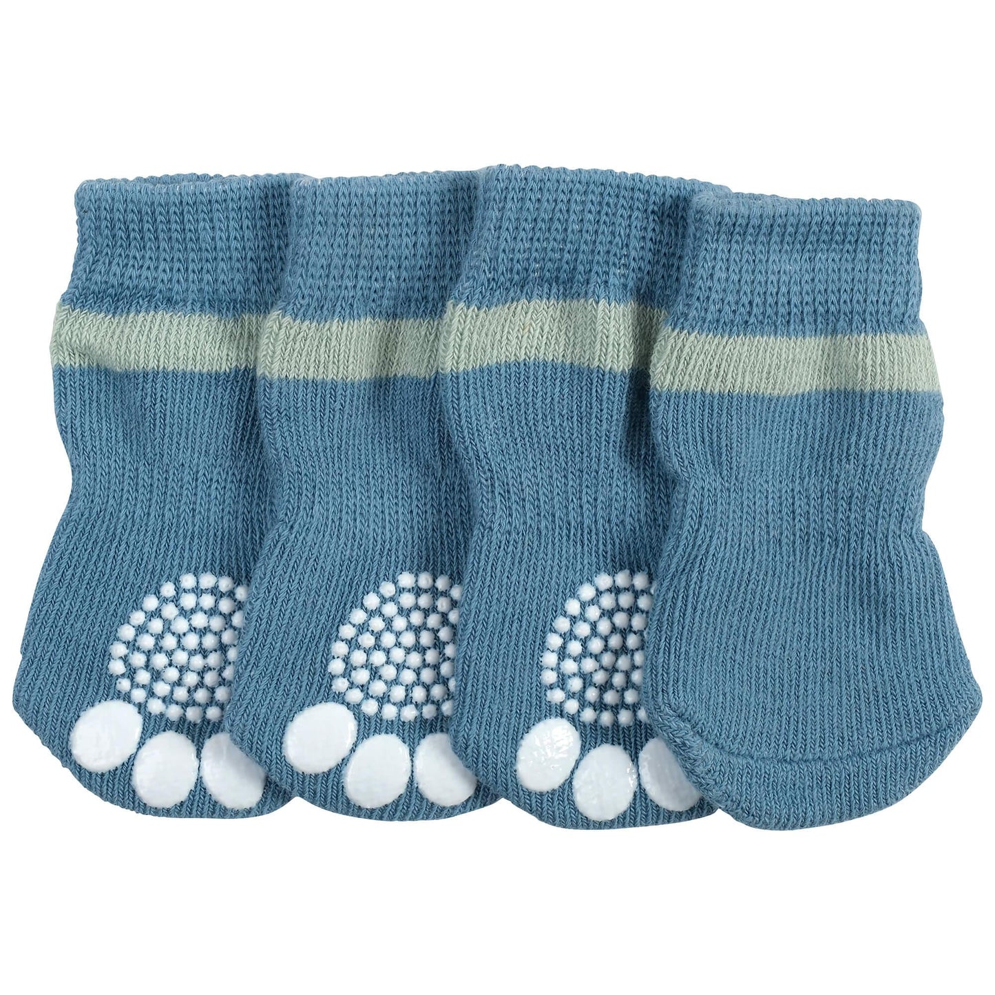 Lexi & Me Blue Grippy Dog Socks