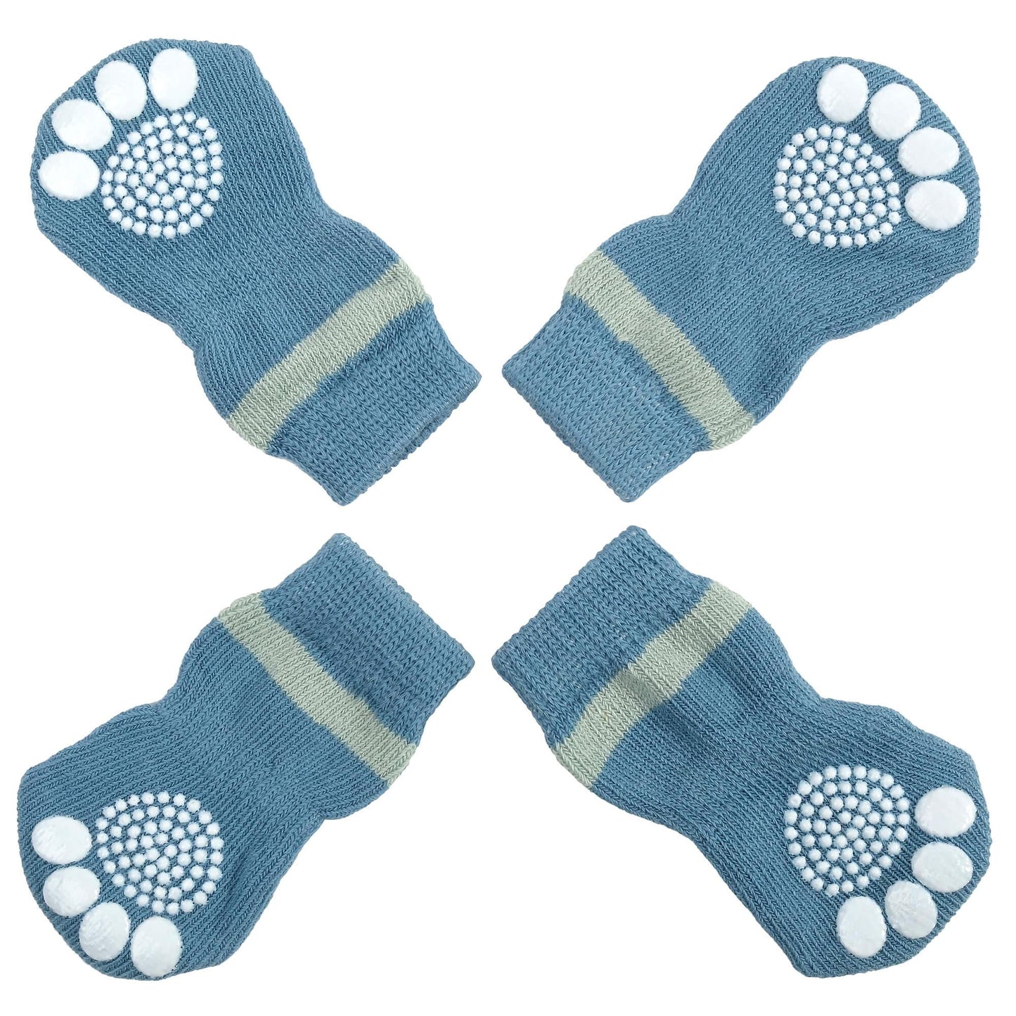 Lexi & Me Blue Grippy Dog Socks