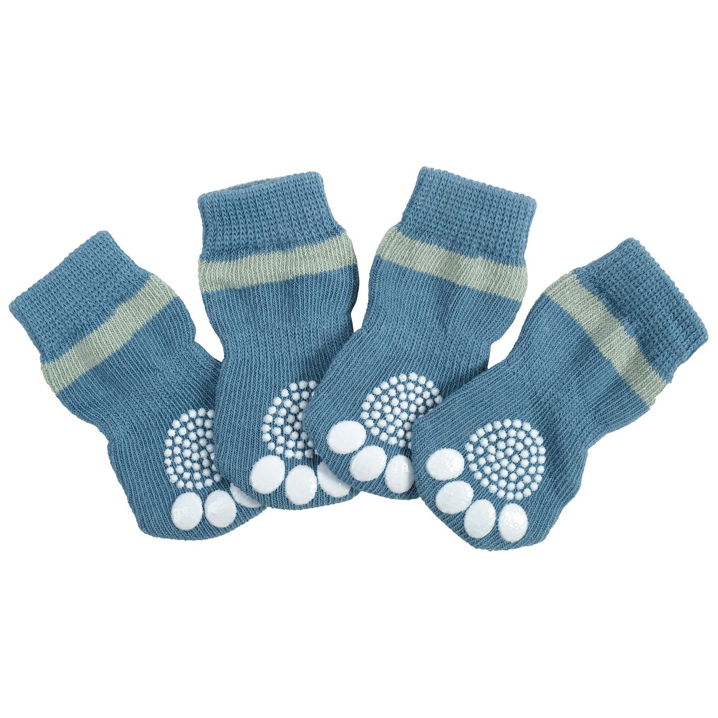 Lexi & Me Blue Grippy Dog Socks