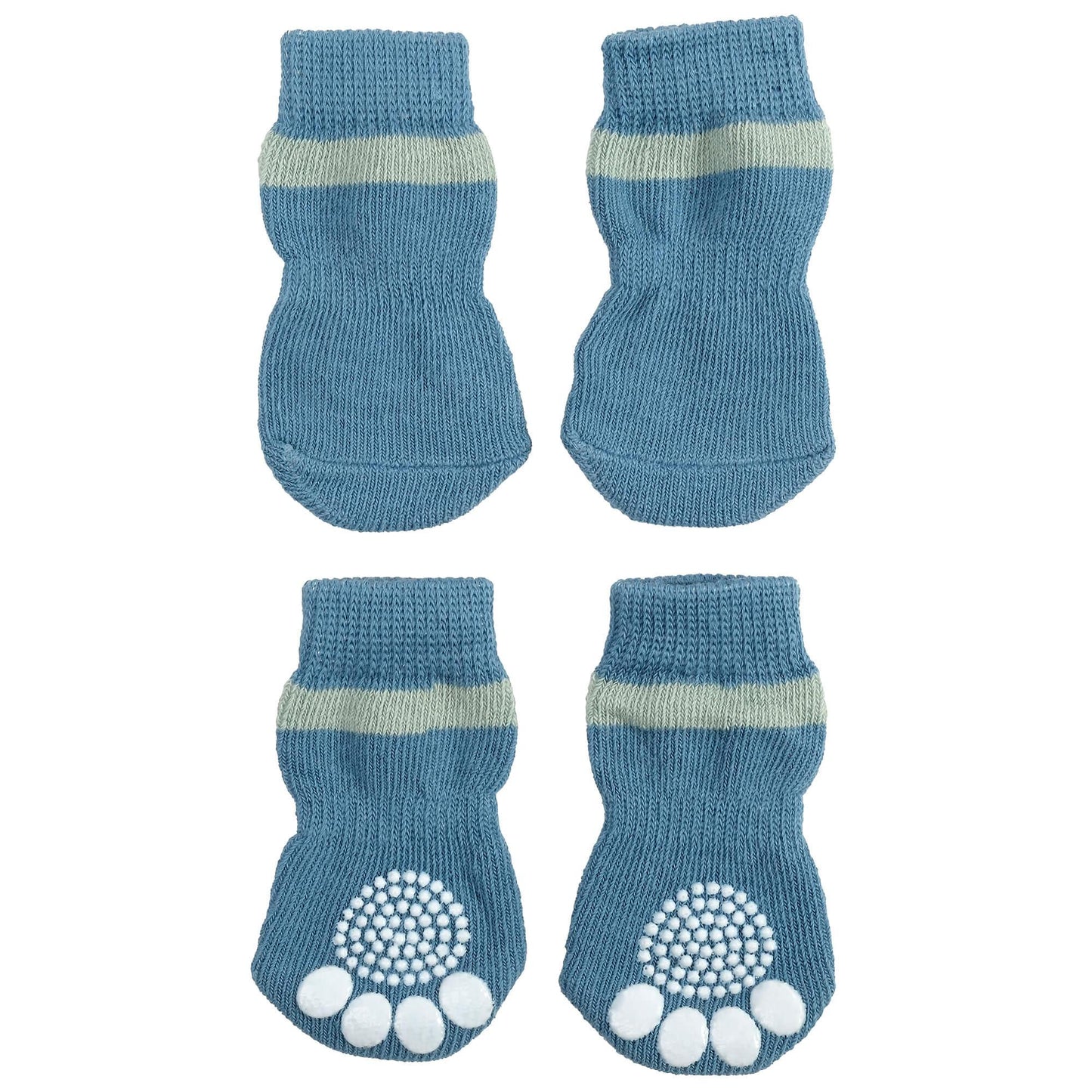 Lexi & Me Blue Grippy Dog Socks