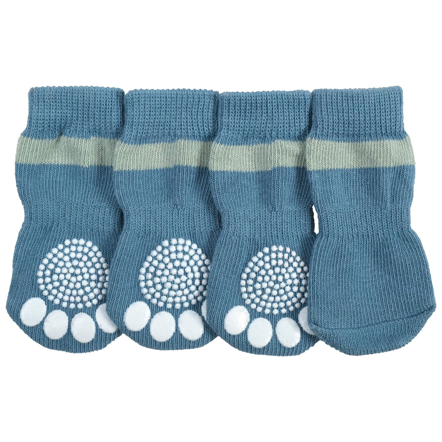 Lexi & Me Blue Grippy Dog Socks