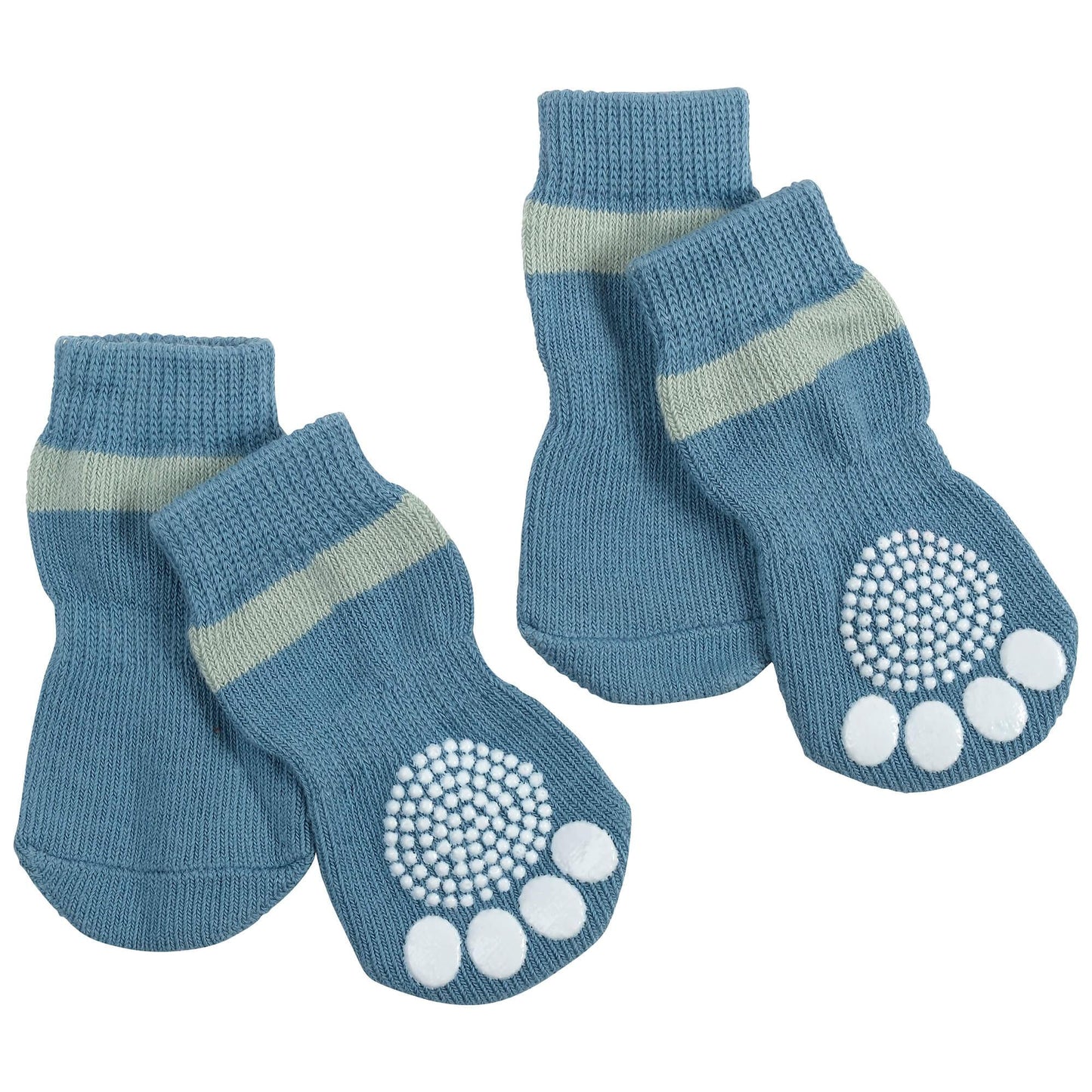 Lexi & Me Blue Grippy Dog Socks