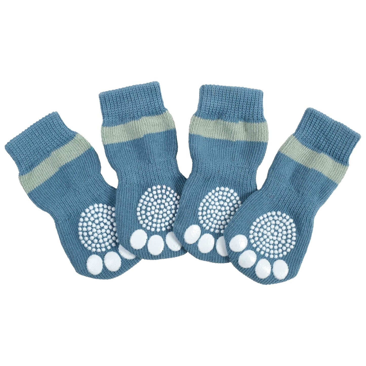 Lexi & Me Blue Grippy Dog Socks