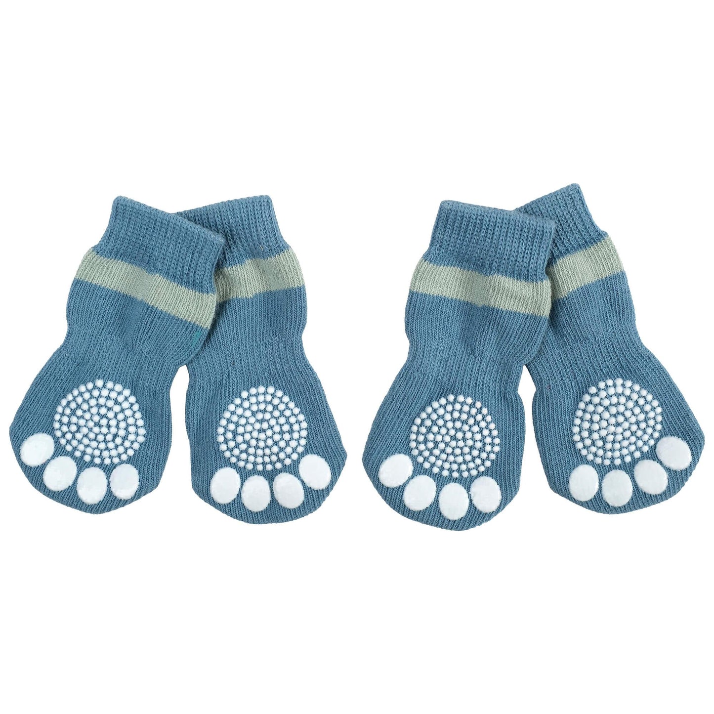 Lexi & Me Blue Grippy Dog Socks