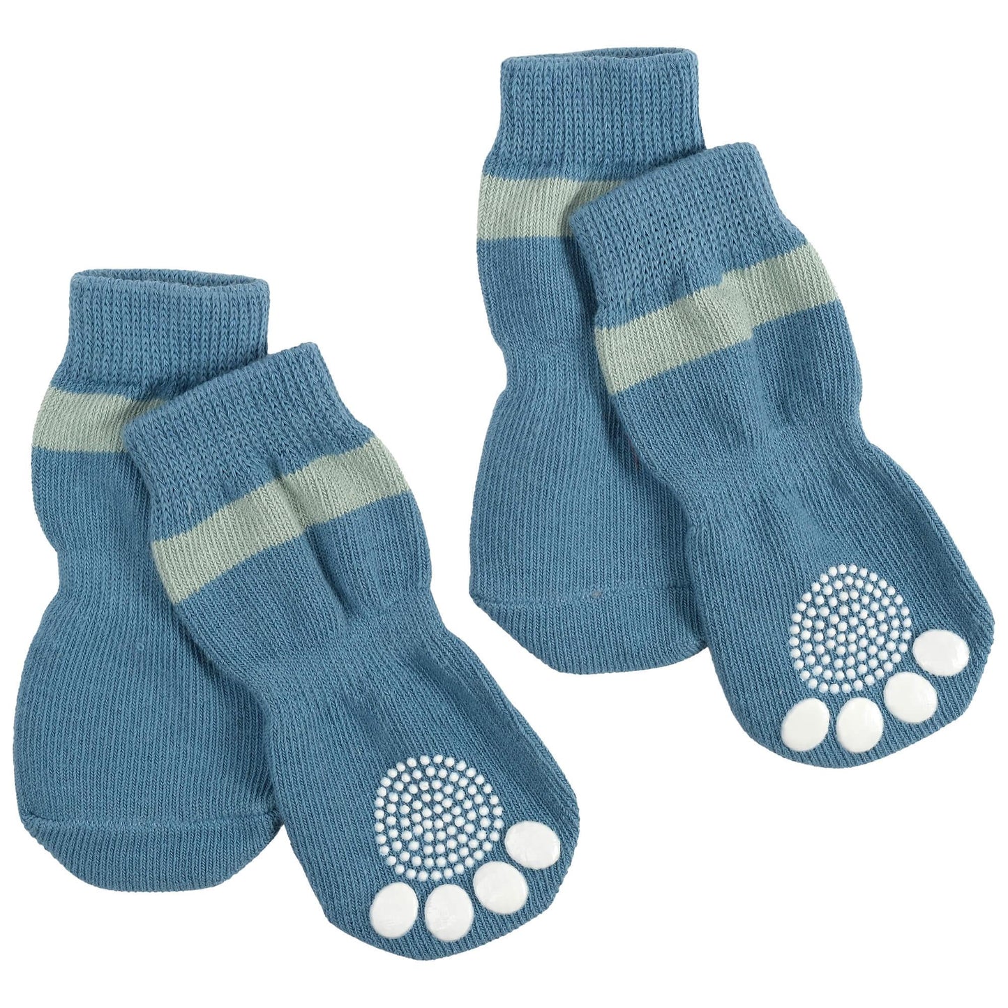 Lexi & Me Blue Grippy Dog Socks
