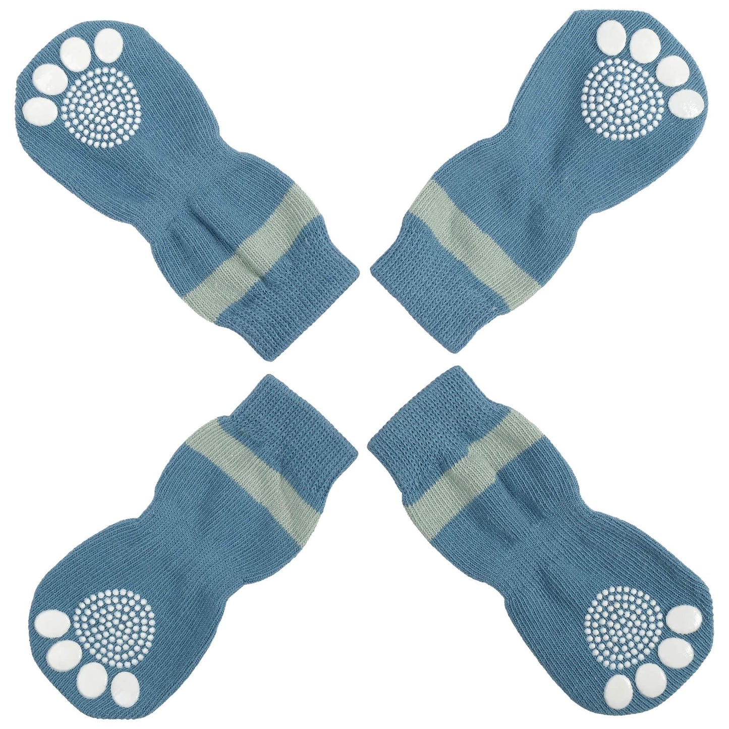Lexi & Me Blue Grippy Dog Socks