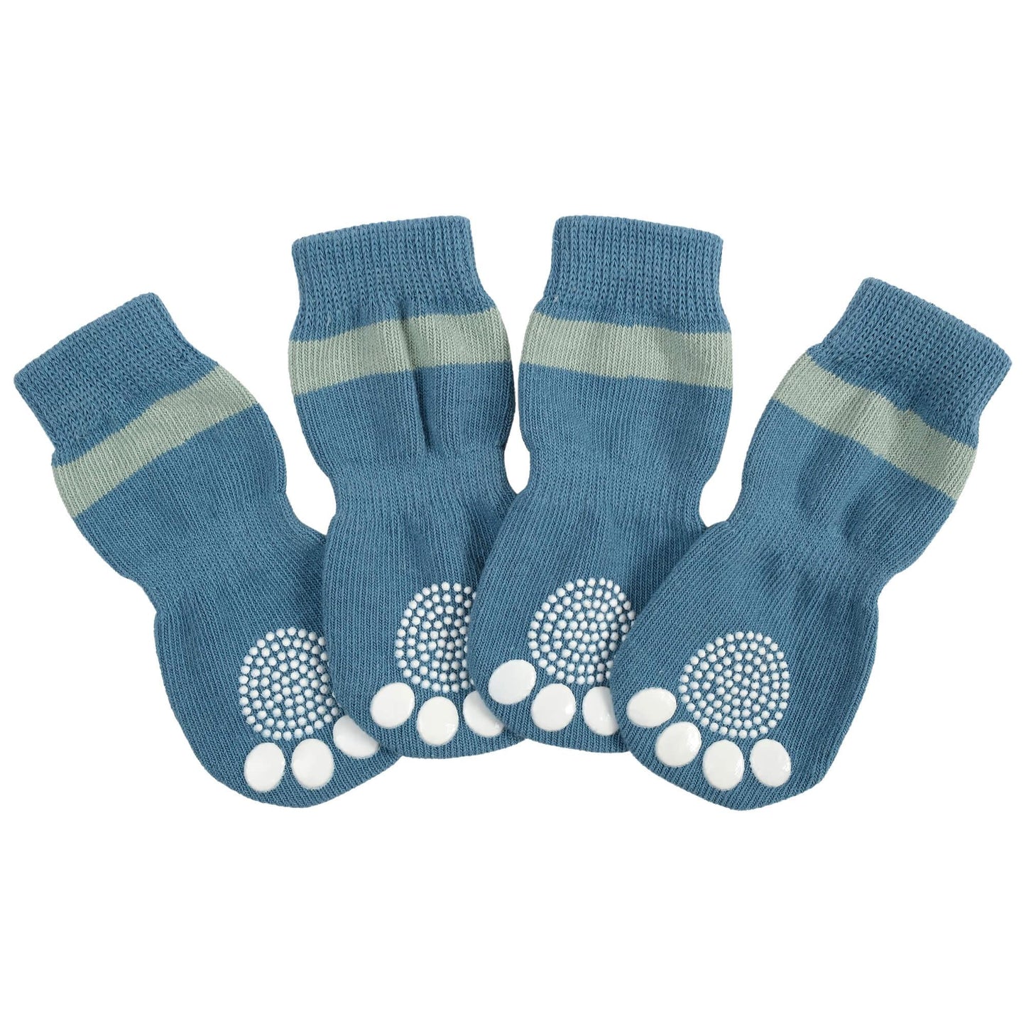 Lexi & Me Blue Grippy Dog Socks