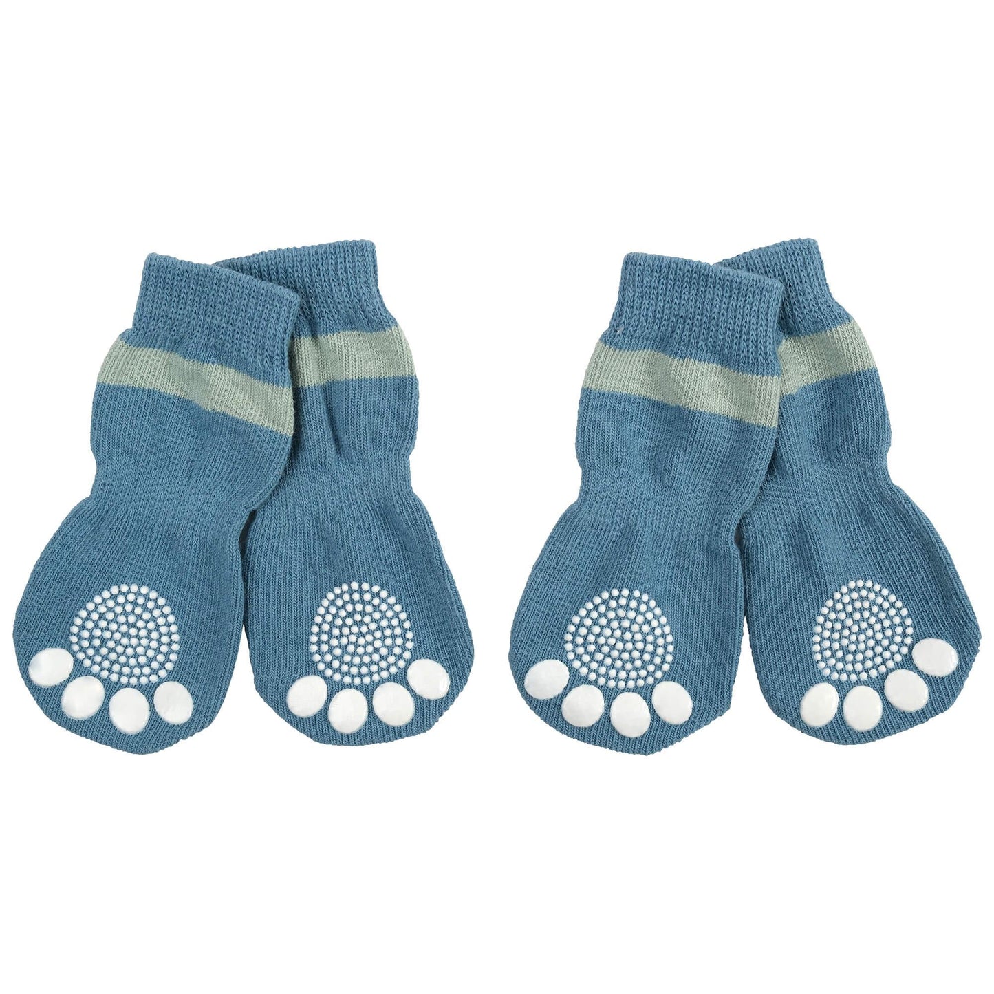 Lexi & Me Blue Grippy Dog Socks