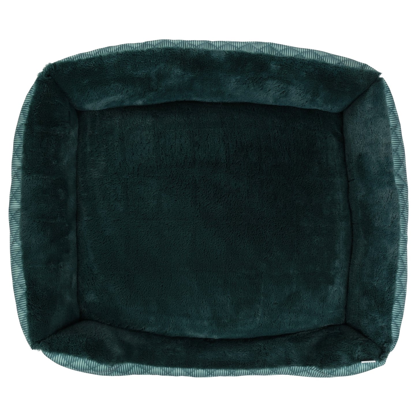 Lexi & Me Bolster Dog Bed Green Quilt