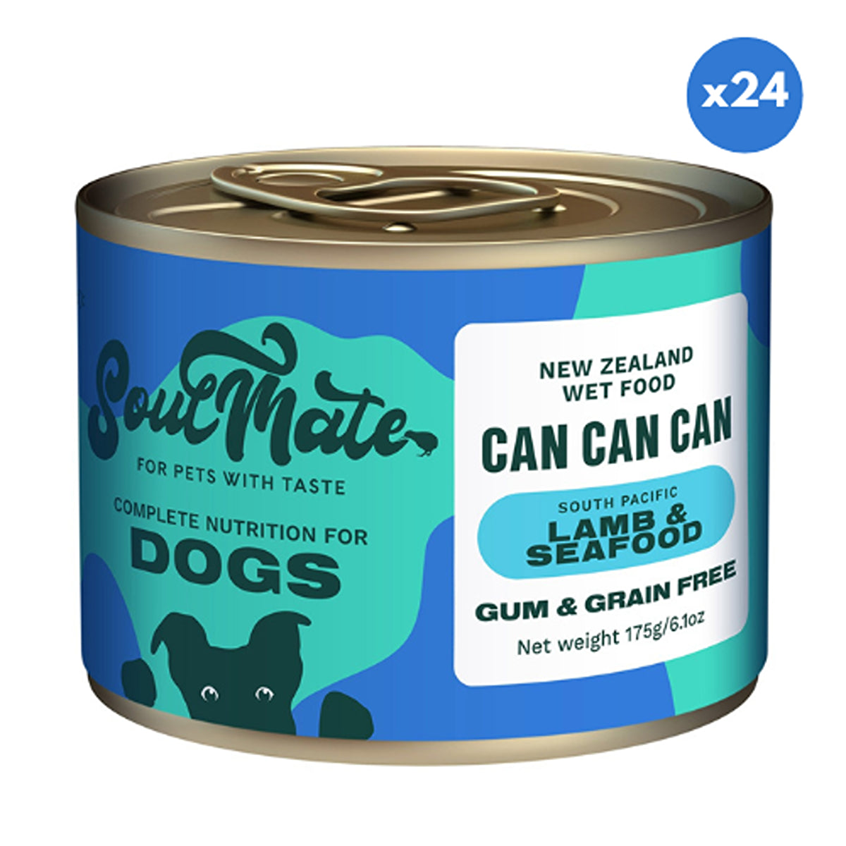 SoulMate Can Can Can NZ Lamb & Seafood Wet Dog Food
