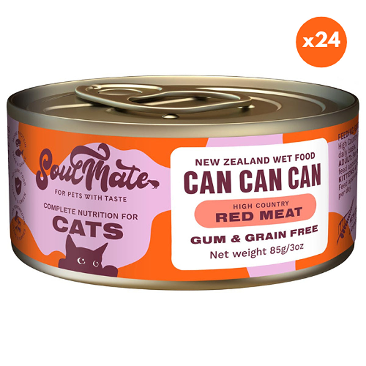 SoulMate Can Can Can NZ Red Meat Wet Cat Food