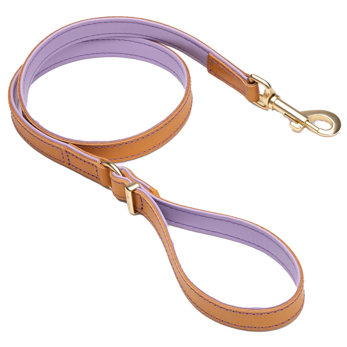 Ezydog Oxford Leather Leash Lilac
