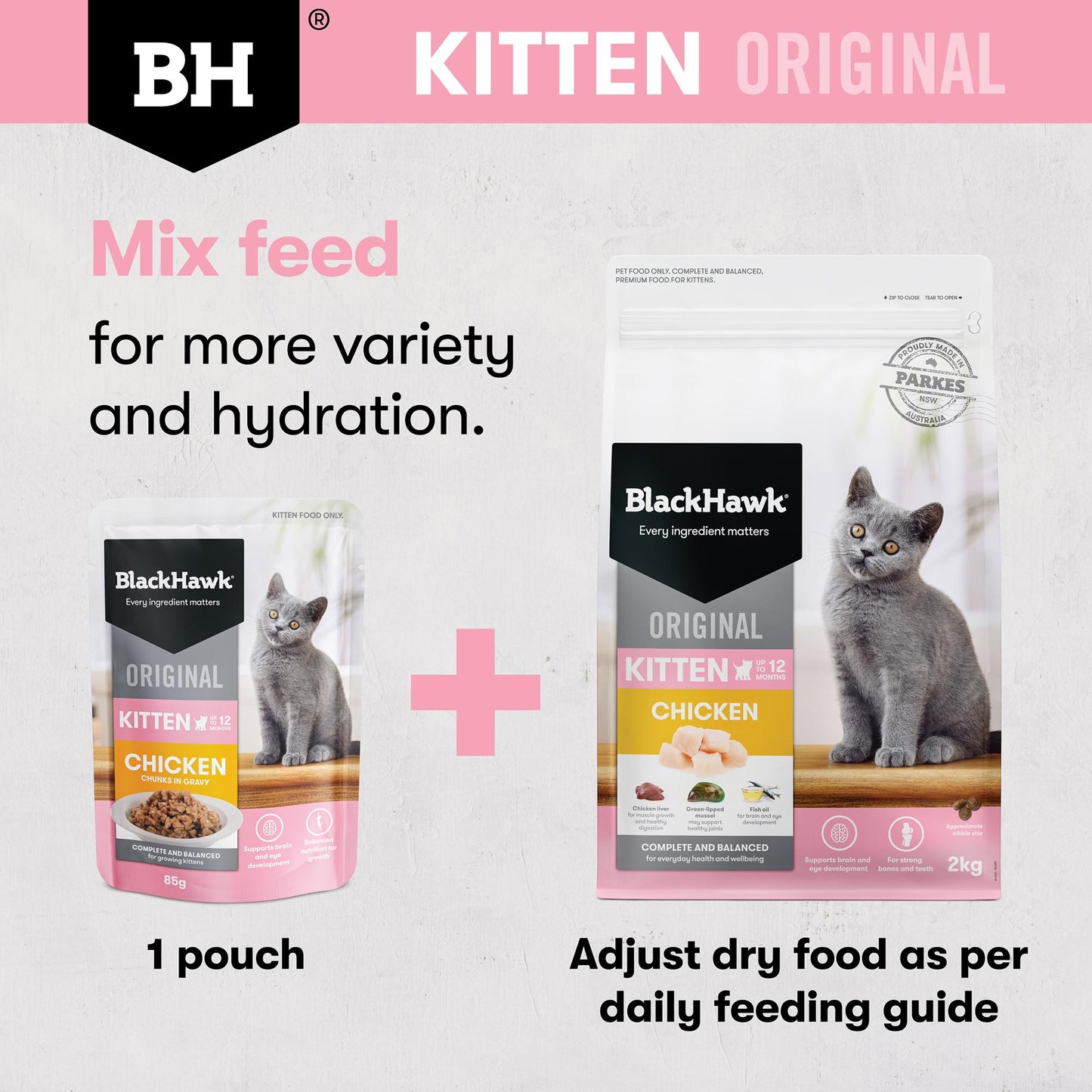 Black Hawk Original Kitten Chicken in Gravy Wet Cat Food