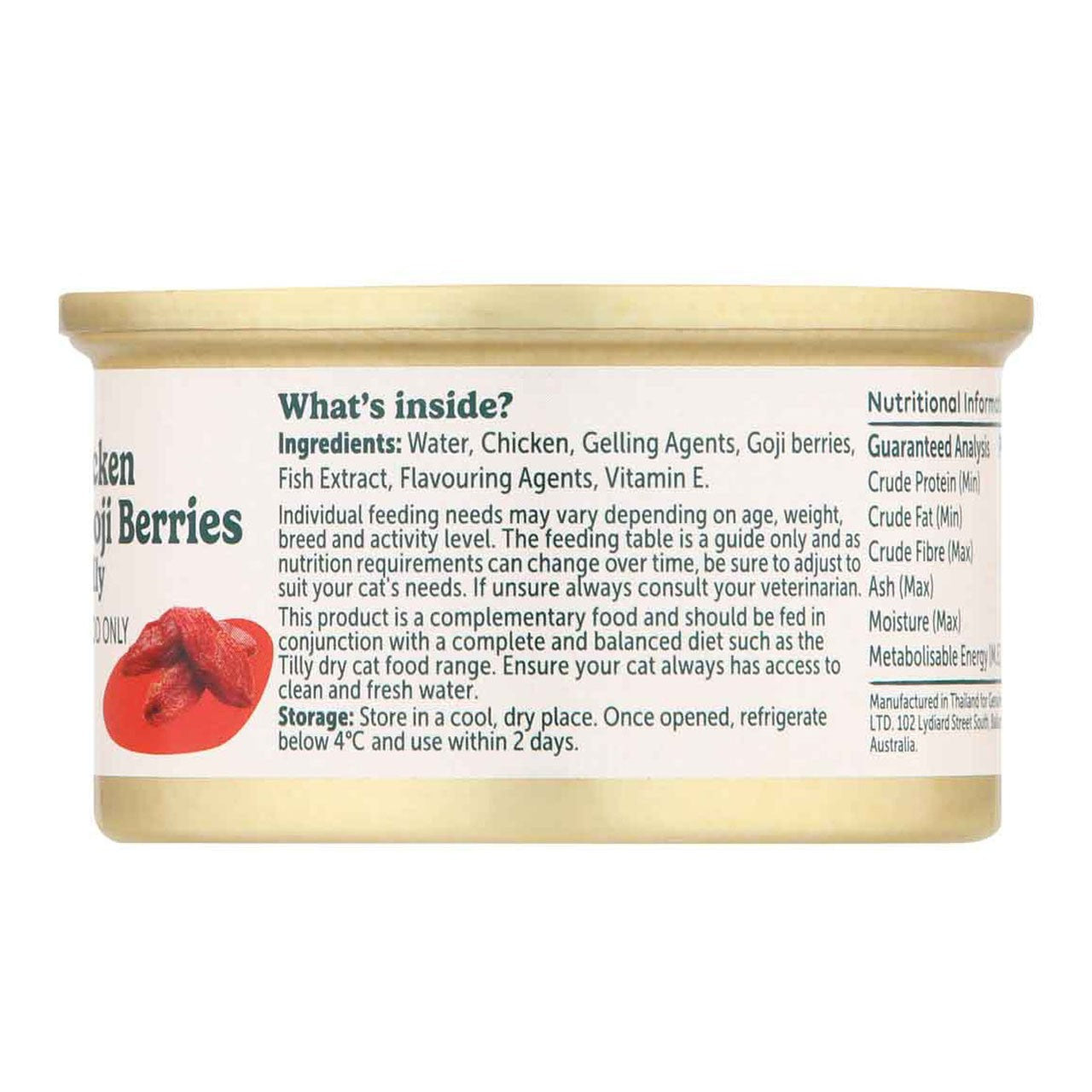 Tilly Indulgent Meals Chicken & Goji Berries in Jelly Wet Cat Food