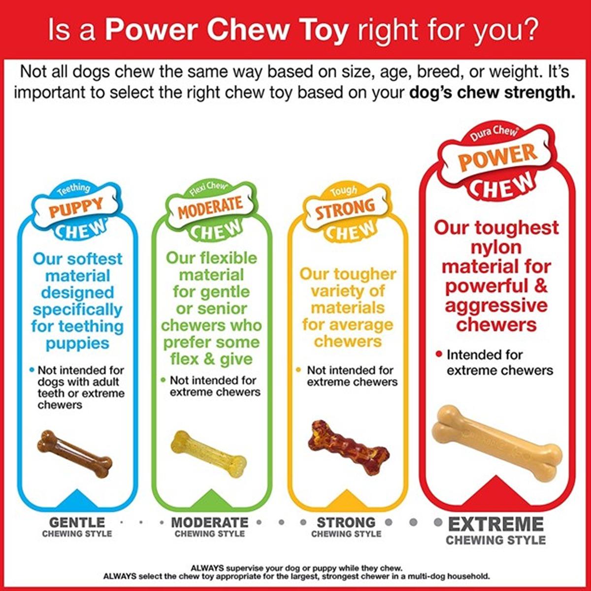 Nylabone Power Chew Donut Bacon Glazed Dog Toy
