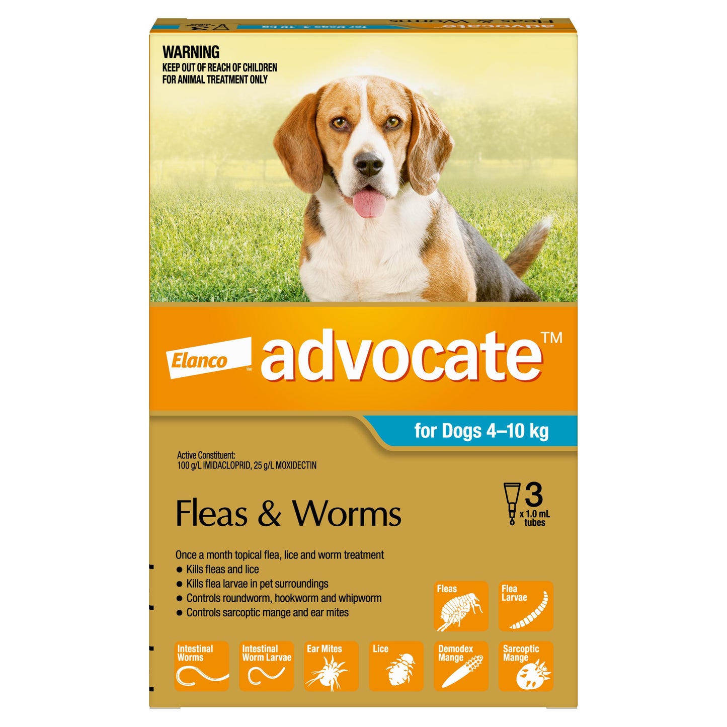 Advocate Spot-On Flea Treatment Small Dogs 4-10kg