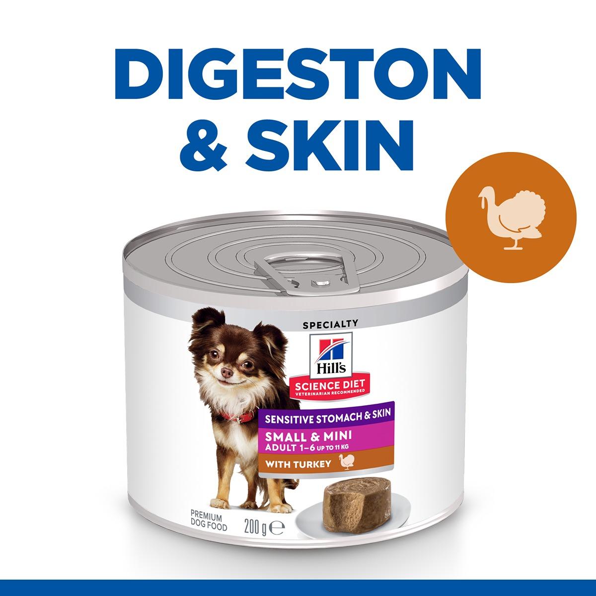 Hill's Science Diet Stomach & Skin Small & Mini Turkey Wet Dog Food