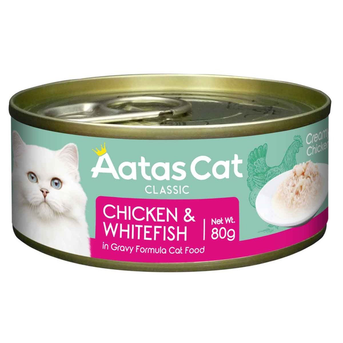 Aatas Creamy Chicken & Whitefish in Gravy Wet Cat Food