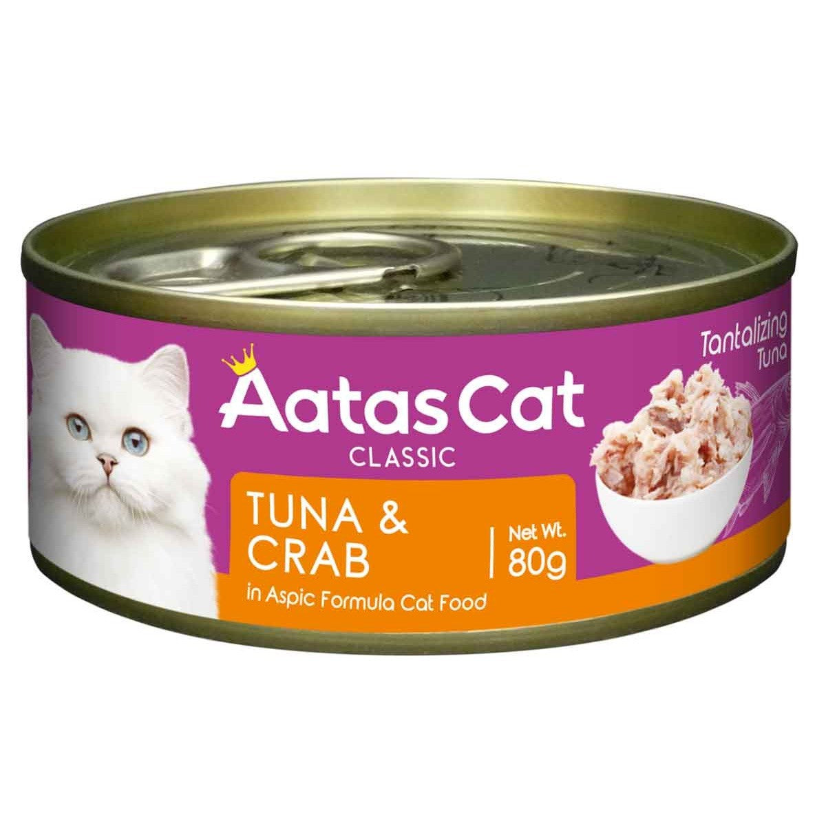 Aatas Tantalizing Tuna & Crab in Jelly Wet Cat Food