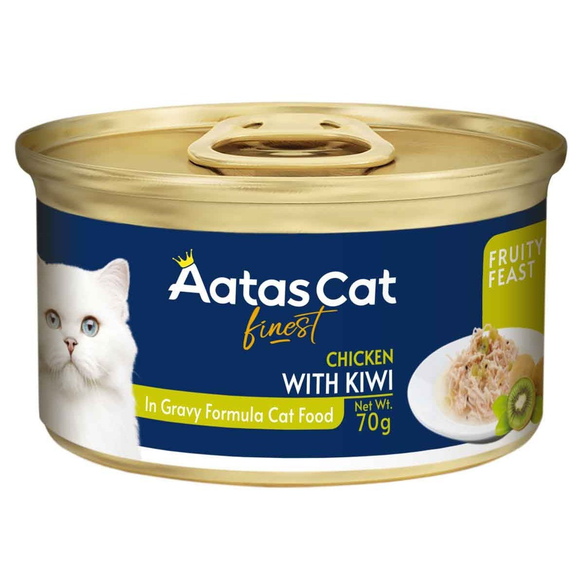 Aatas Fruity Feast Chicken & Kiwifruit in Gravy Wet Cat Food