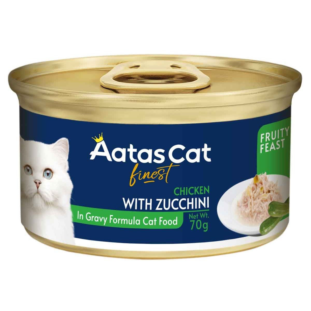 Aatas Fruity Feast Chicken & Zucchini in Gravy Wet Cat Food