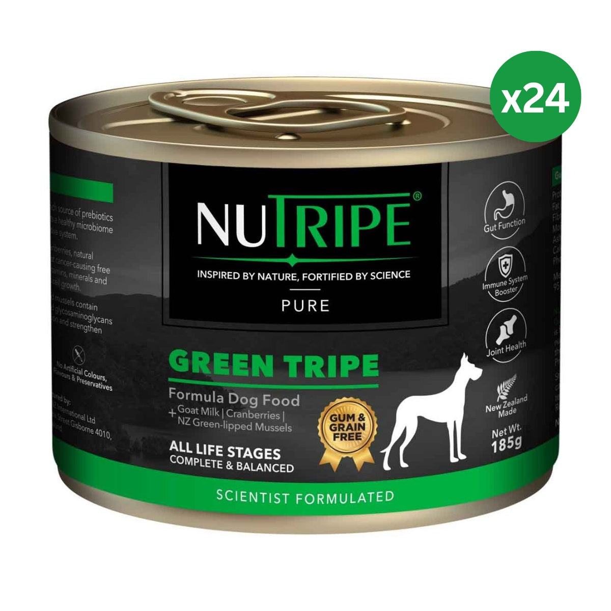 NUTRIPE Pure Gum-Free Green Tripe Wet Dog Food