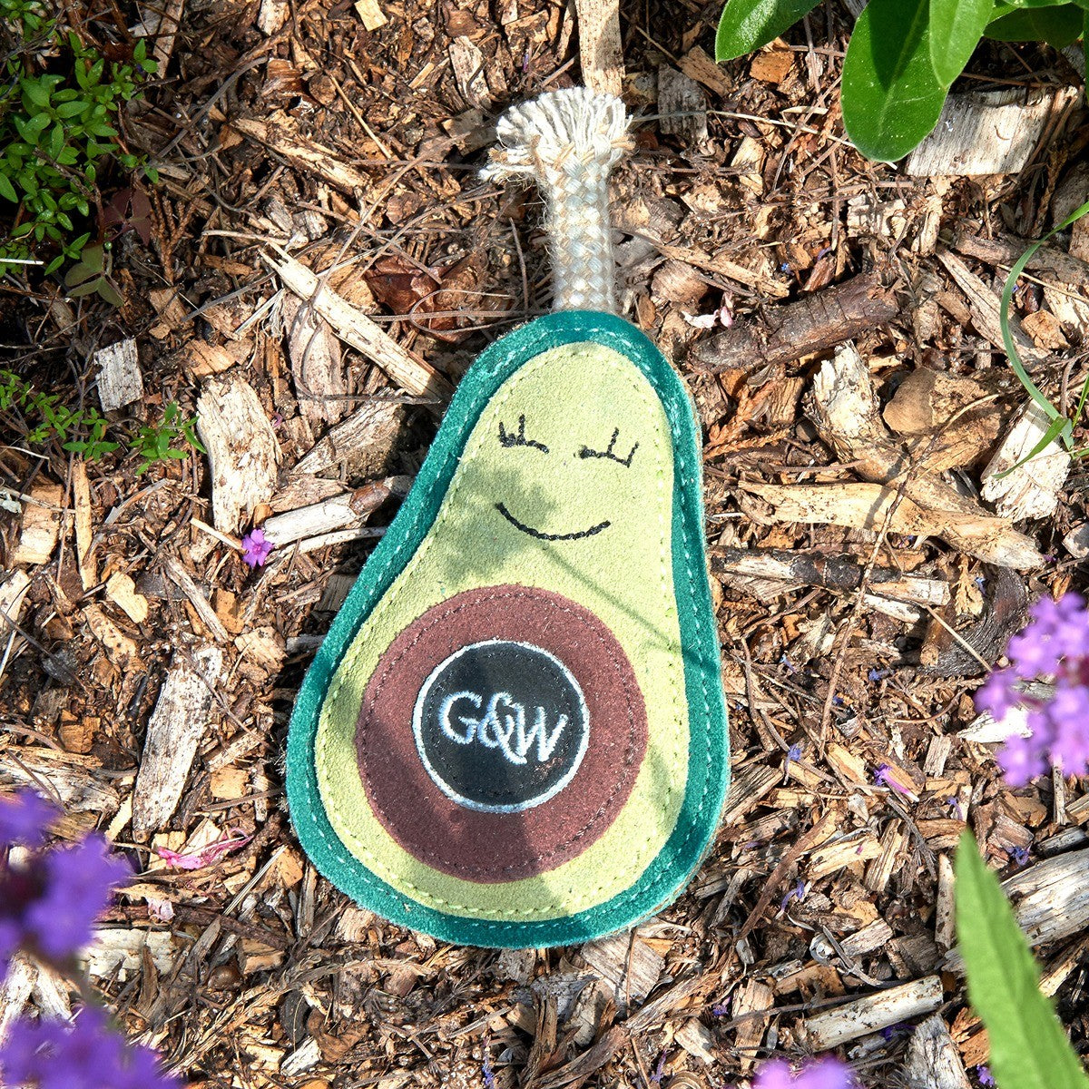 Green & Wild's Eco Dog Toy - Audrey the Avocado