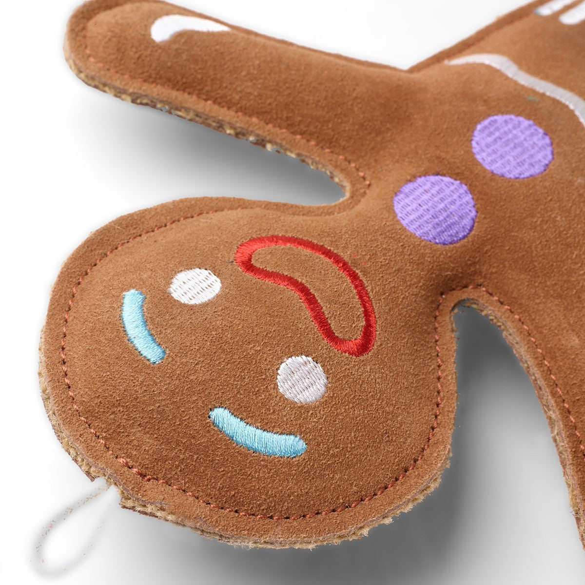 Green & Wild's Eco Dog Toy - Jean Genie the Gingerbread Person