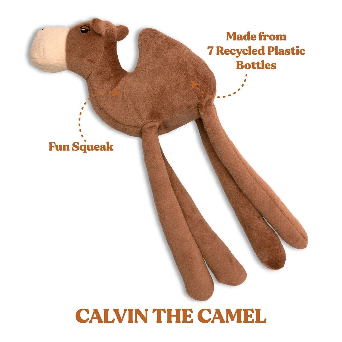Grrreen Camel Plush Dog Toy