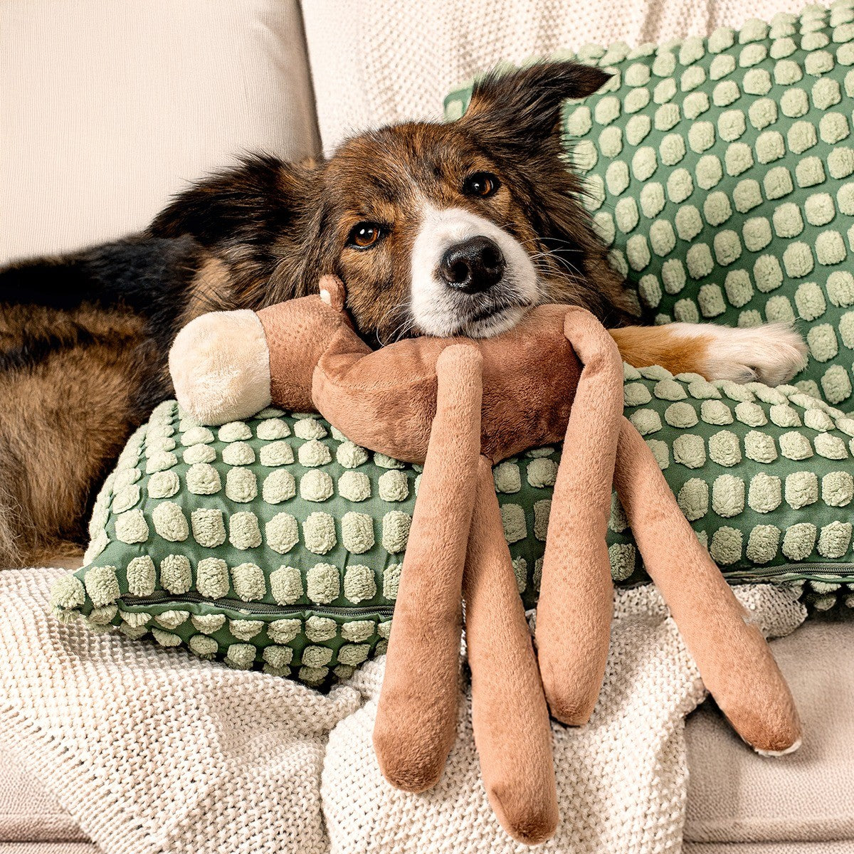 Grrreen Camel Plush Dog Toy