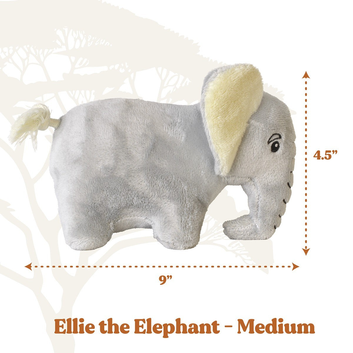 Grrreen Elephant Plush Dog Toy