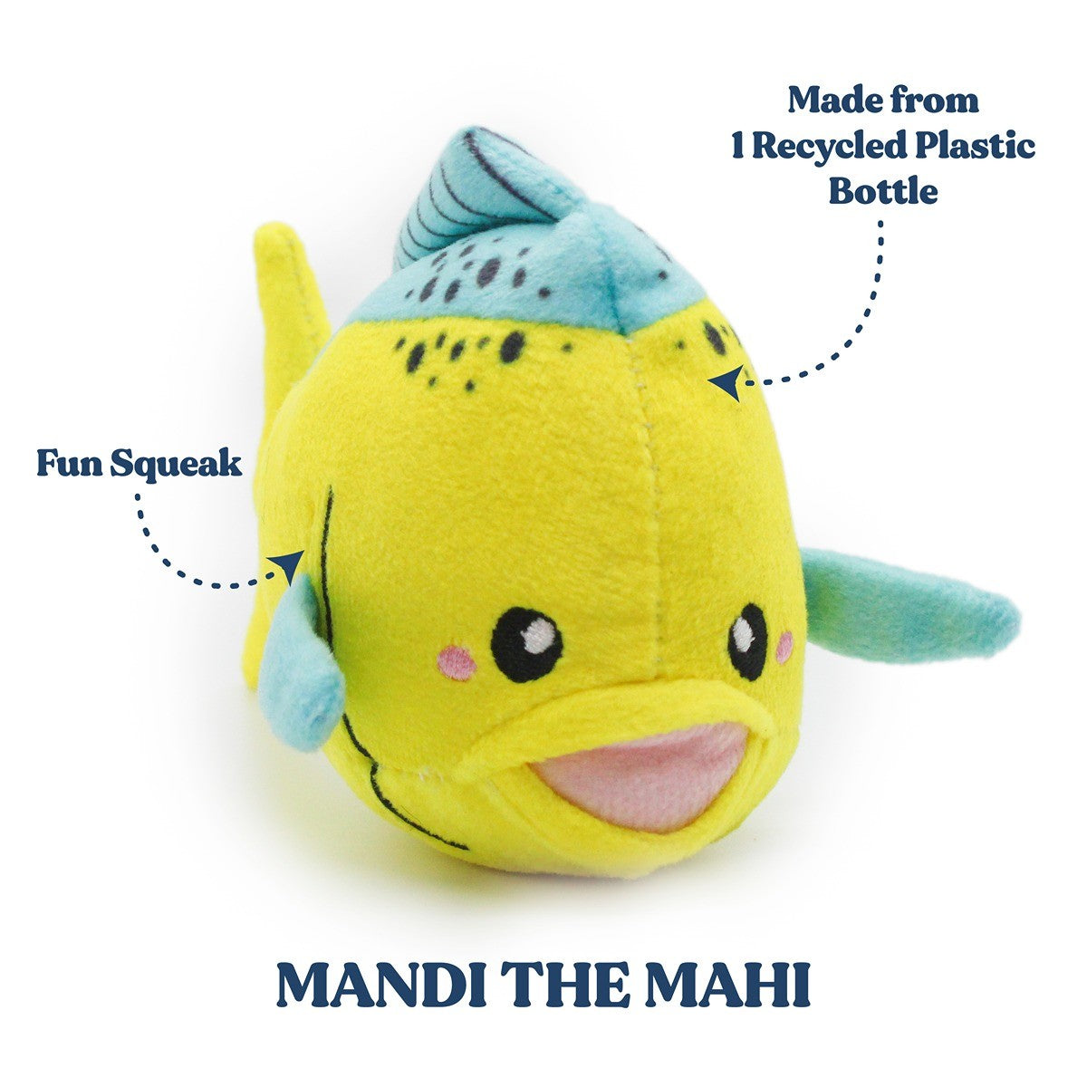 Grrreen Mahi Mahi Plush Dog Toy