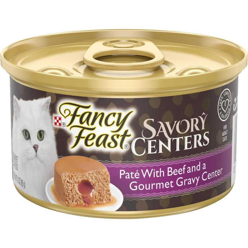 Fancy Feast Savory Centers Beef Pate Wet Cat Food
