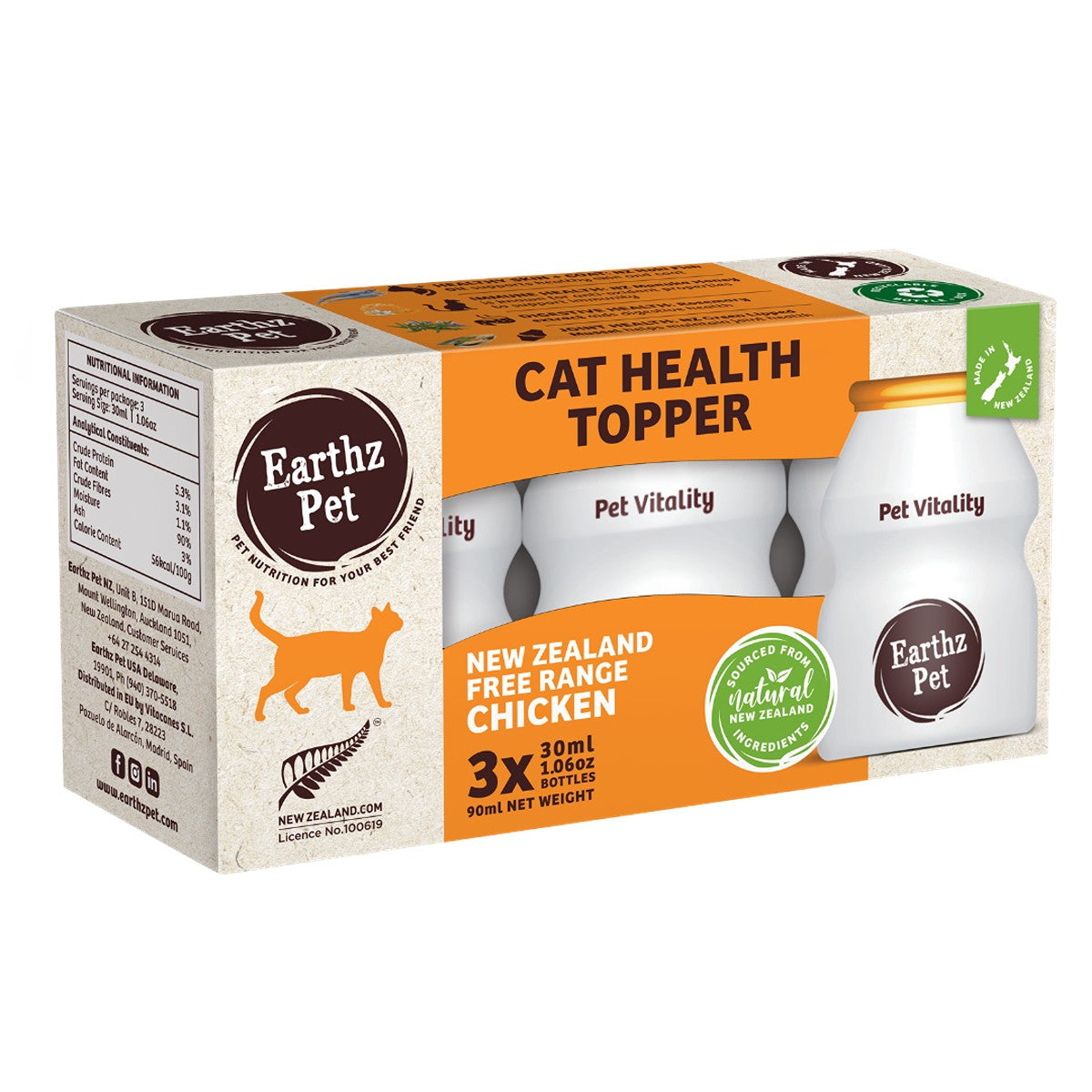 Earthz Pet Chicken Health Cat Gravy Topper