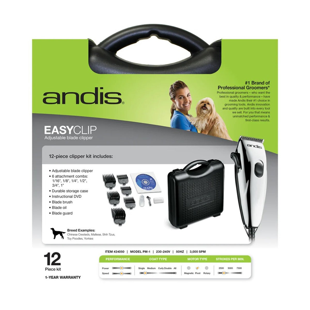 Andis EasyClip Clipper for Dogs