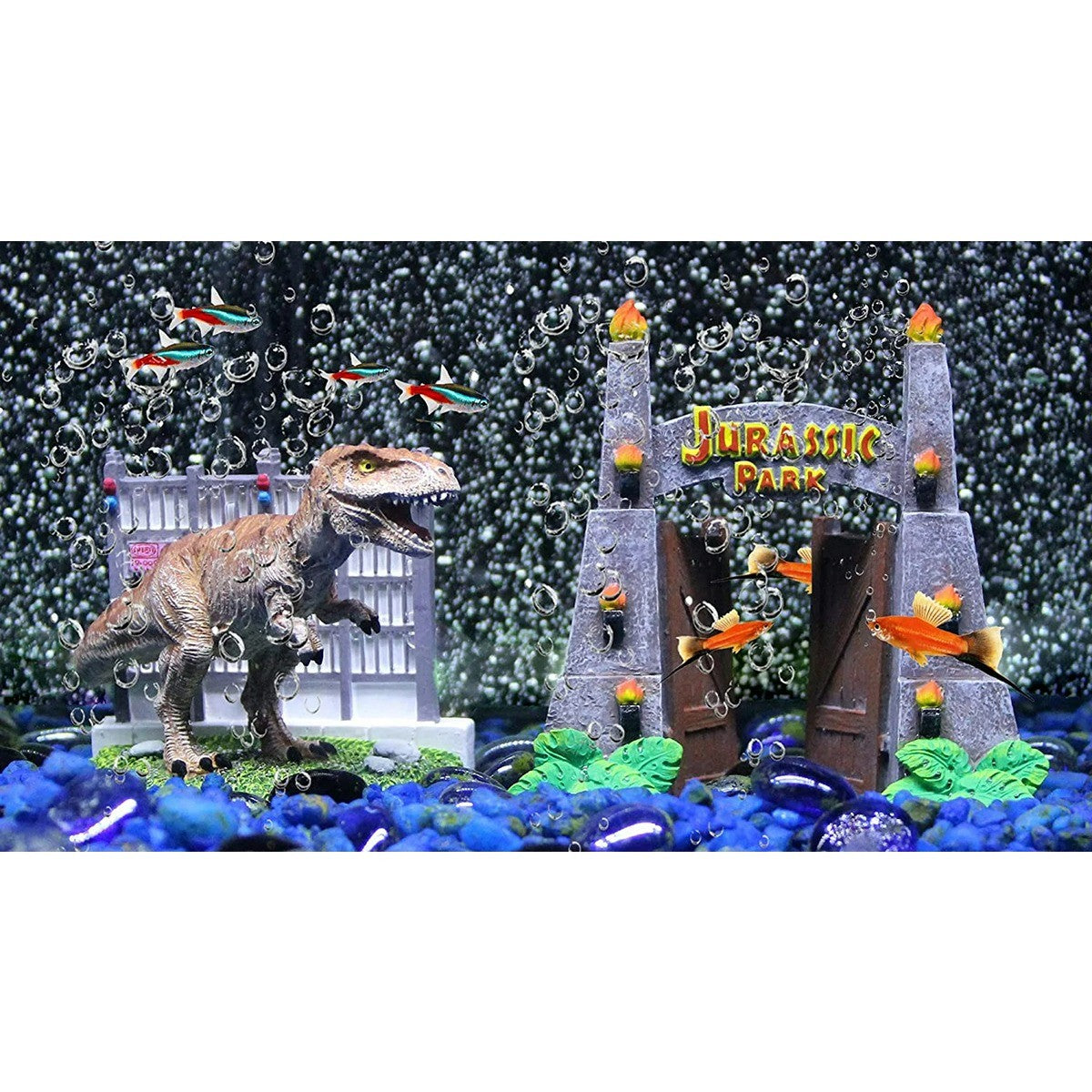 Penn Plax Jurassic Park Gates Ornament