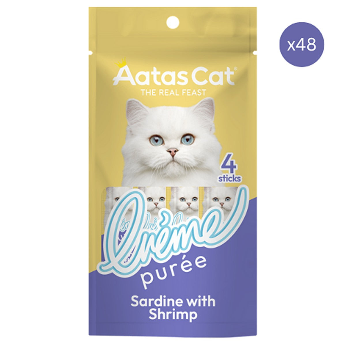 Aatas Sardine with Shrimp Creme Puree Cat Treat