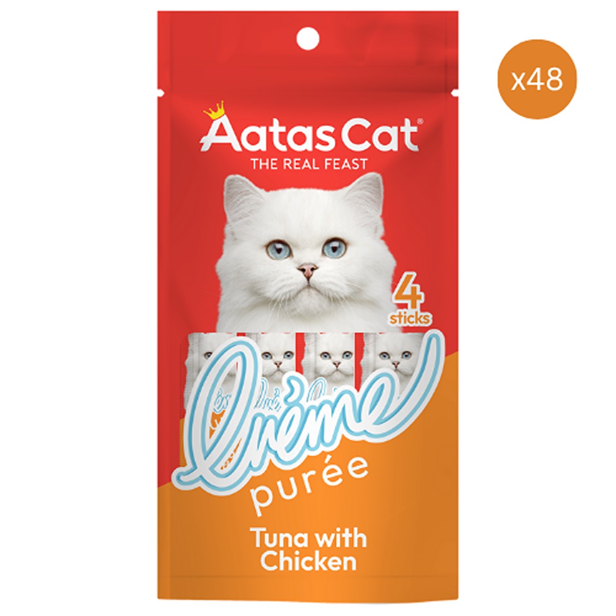 Aatas Tuna with Chicken Creme Puree Cat Treat