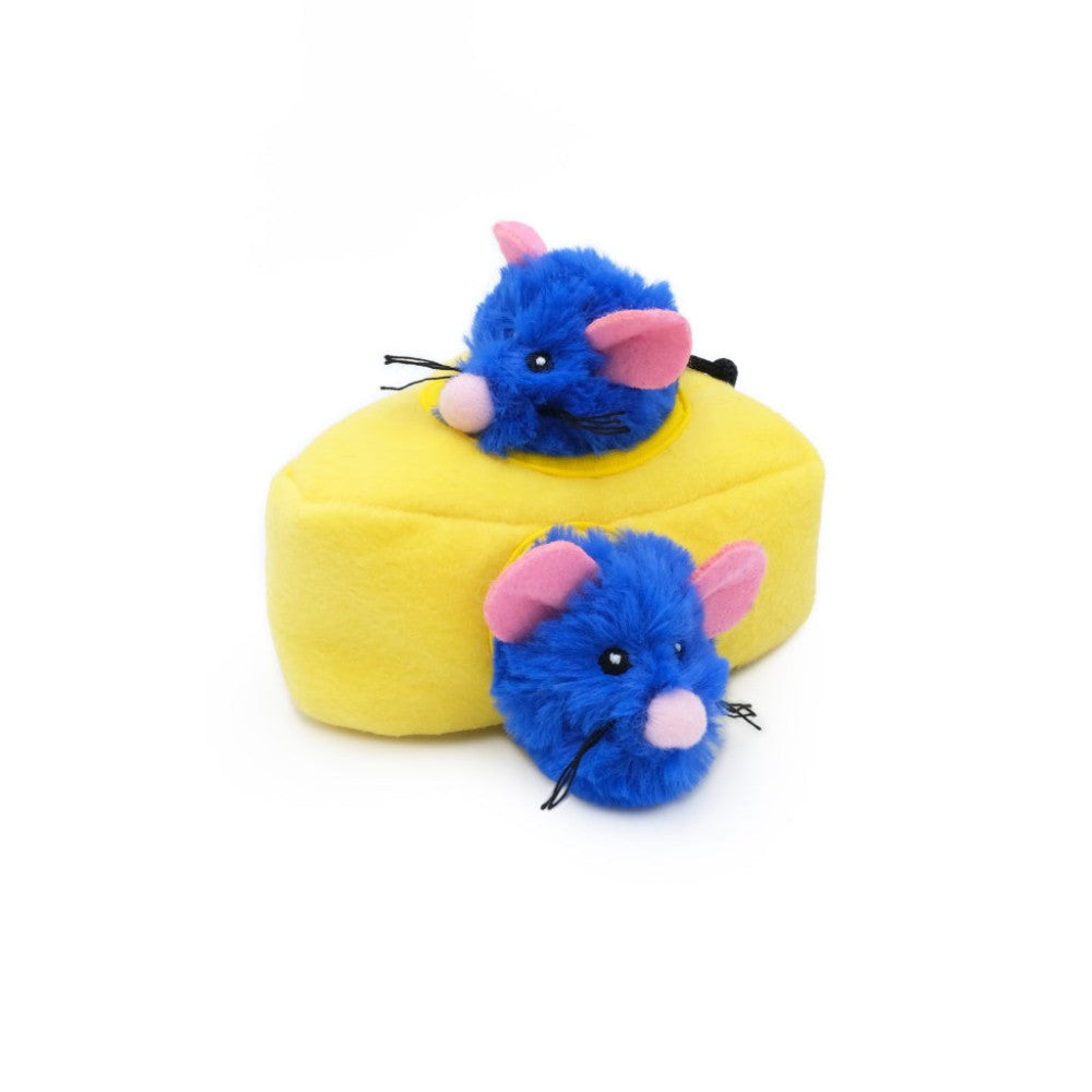 ZippyClaws Burrow Mice 'n Cheese Cat Toy