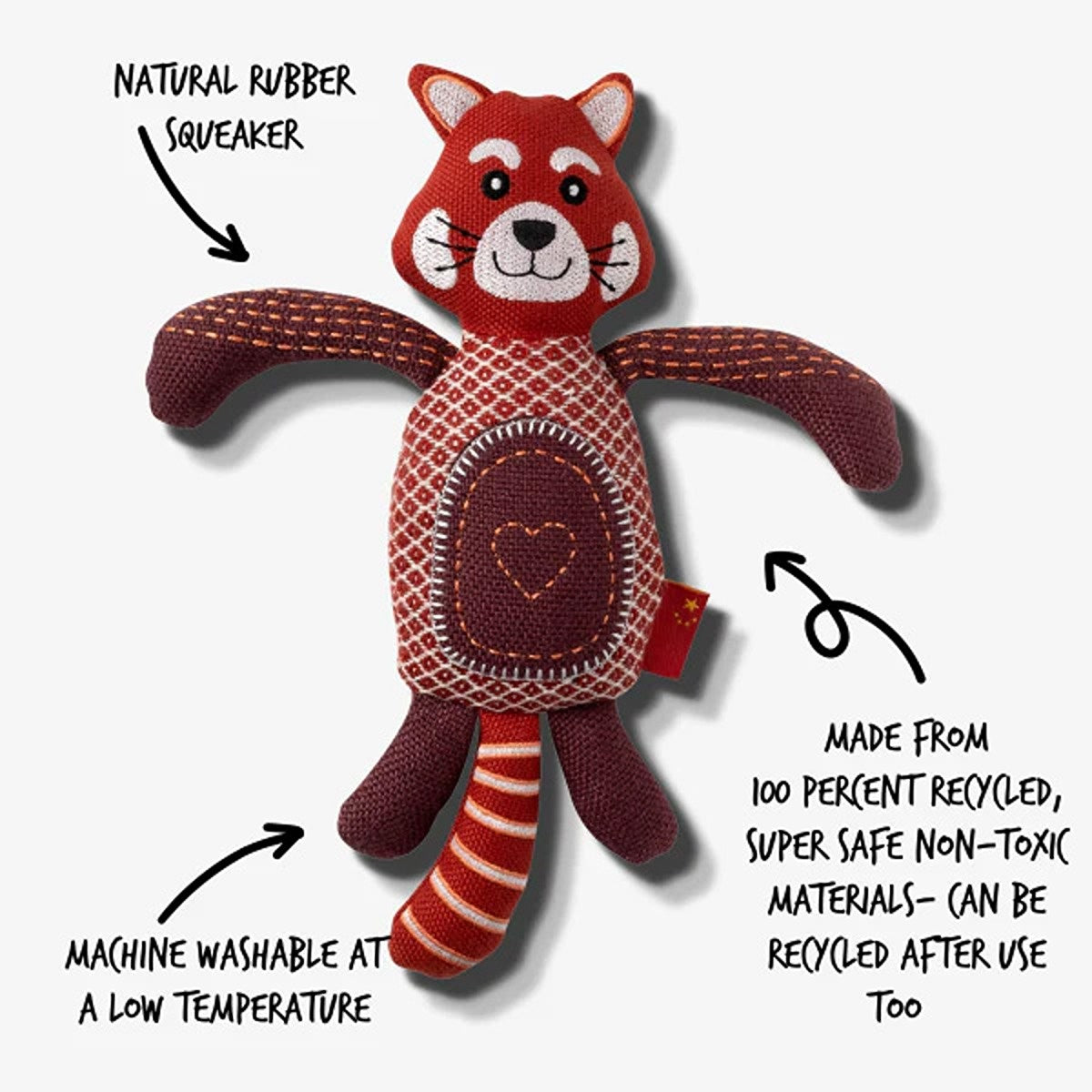 Resploot Red Panda Dog Toy