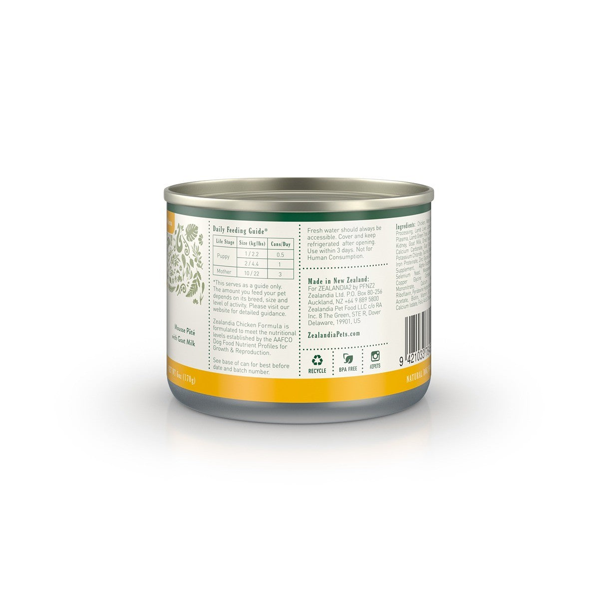 Zealandia Chicken Mousse Pâté Wet Puppy Food