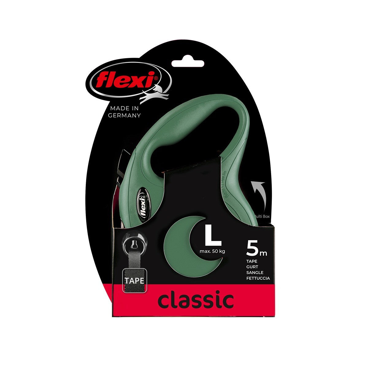 Flexi Classic Tape Retractable Leash 5m