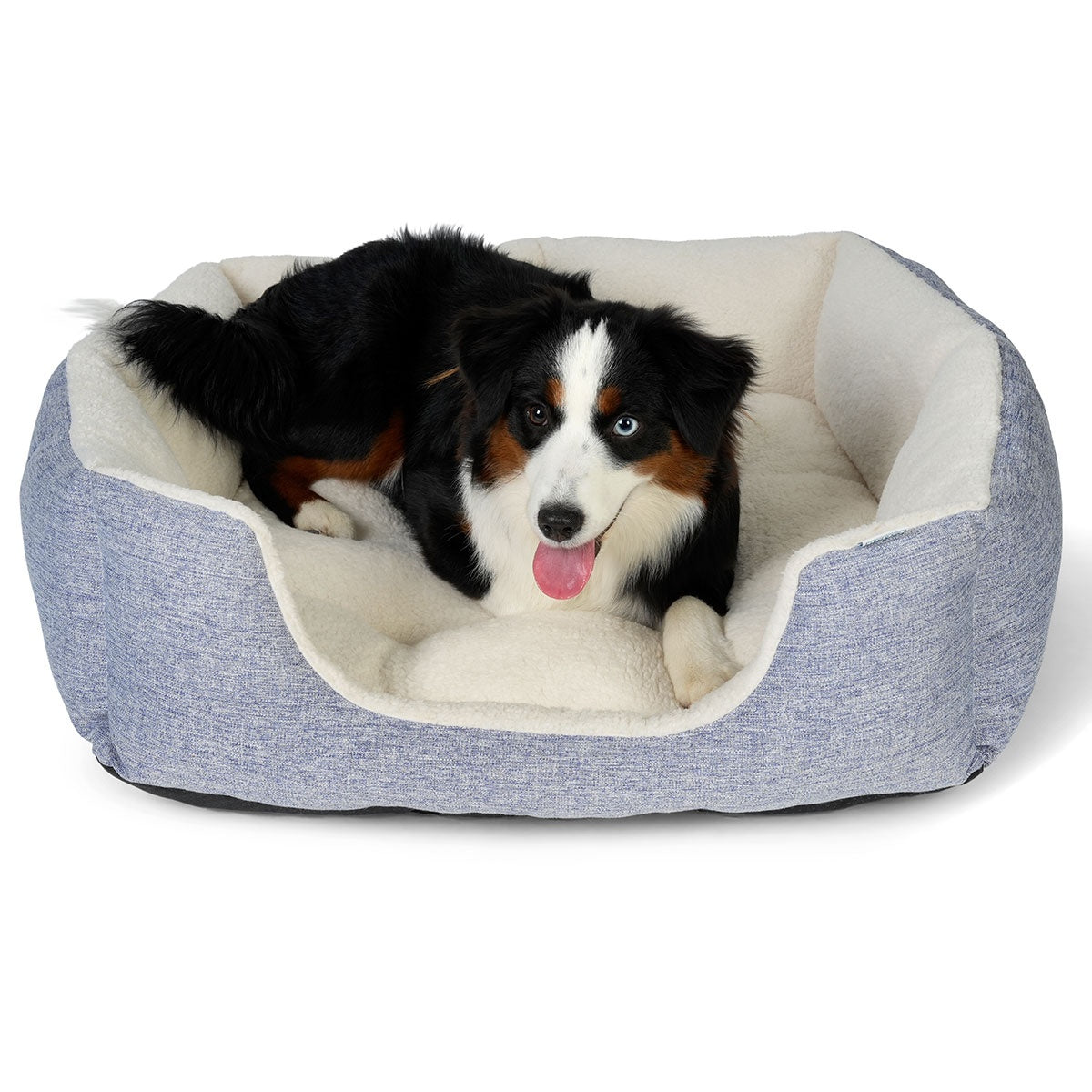 Lexi & Me High Wall Dog & Cat Bed Denim