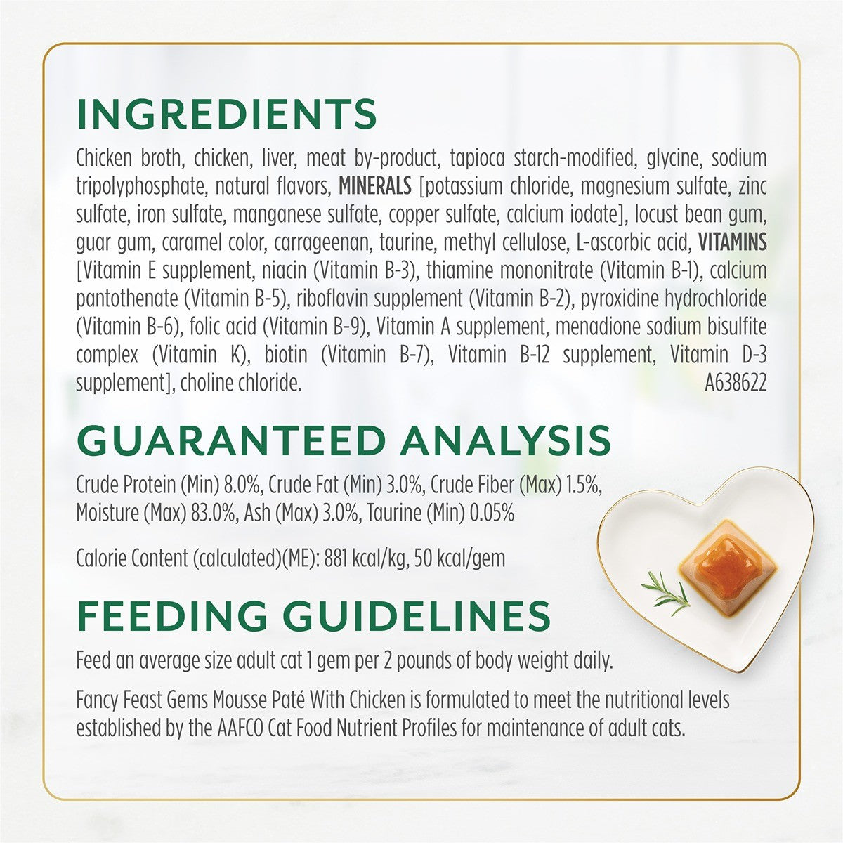 FANCY FEAST Gems Mousse Paté With Chicken and Savory Gravy Cat Food